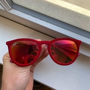 Ray-Ban Red Velvet Erika Sunglasses